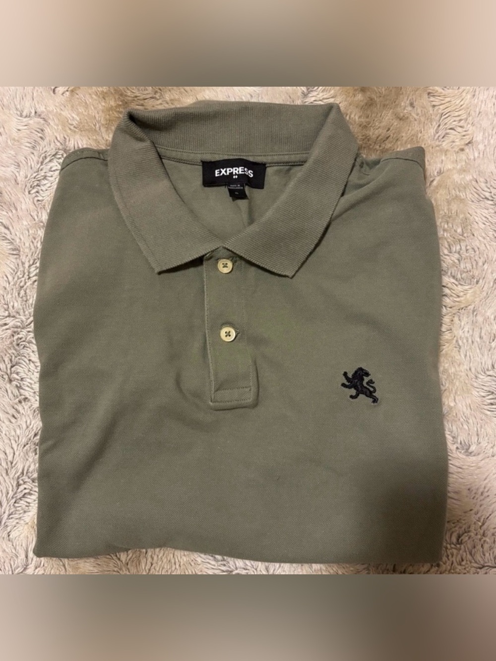 Express Men’s green XL polo